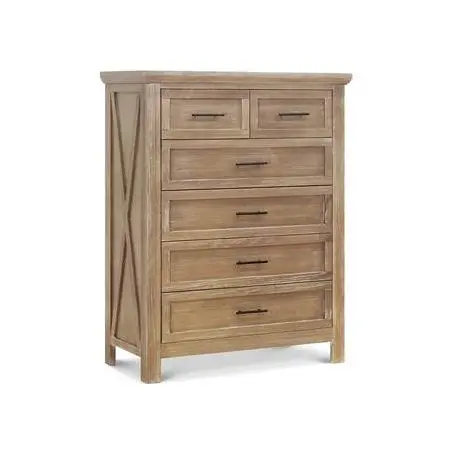 Emory Farmhouse 6 Drawer Chest Driftwood