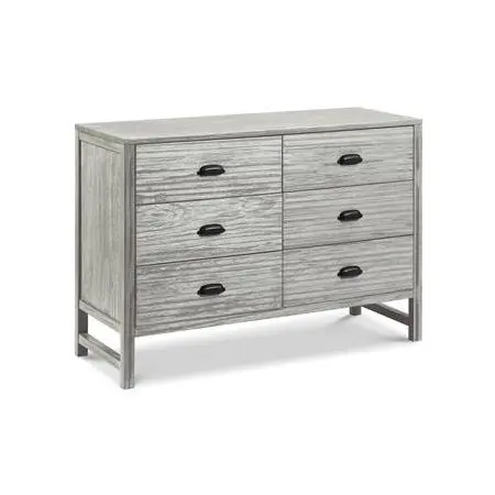 Fairway 6 Drawer Double Dresser Cottage Grey
