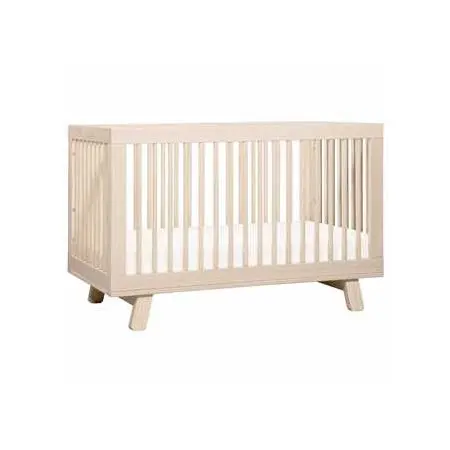 Hudson 3 in 1 Crib with Toddler Rail Washed Natural