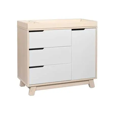 Hudson 3 Drawer Changer Dresser Washed Natural White