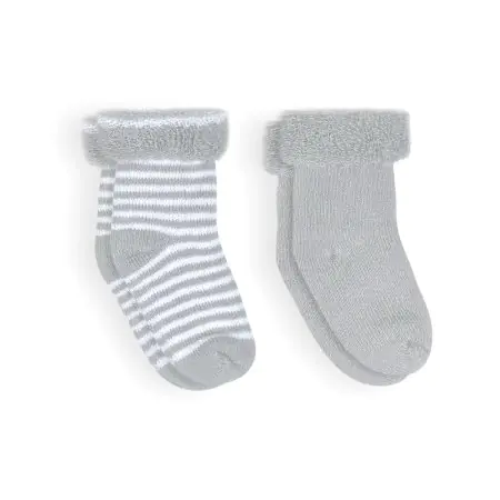 Kushies 2 Pack Terry Socks Grey