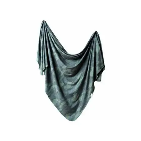 Knit Swaddle Blanket Hunter