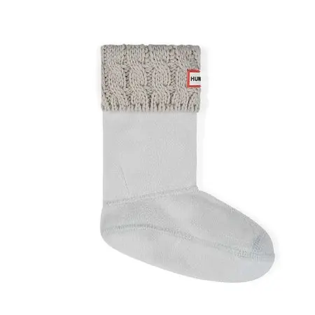6 Stitch Cable Kids Boot Sock - Greige
