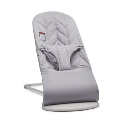 Bouncer Bliss Petal Quilt Cotton - Light Grey