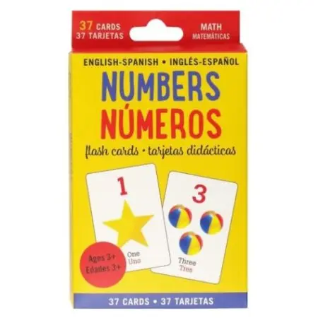 Bilingual Numbers Flash Cards (English/Spanish)