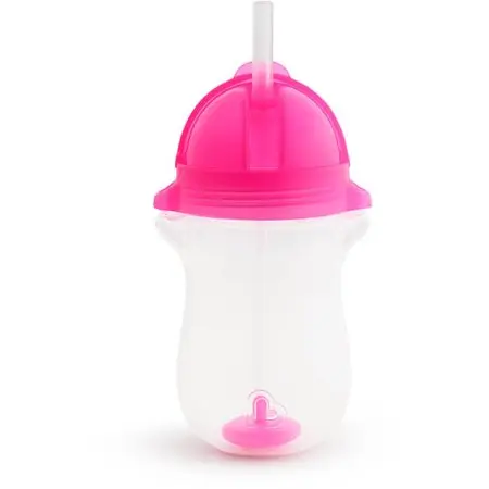 Munchkin 10oz Any Angle Weighted Straw Cup - Pink 11484 735282114847