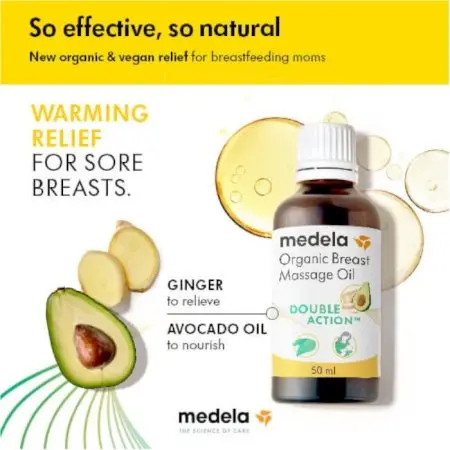Medela - Organic Breast Massage Oil 50 ml 101044944 7610472879542