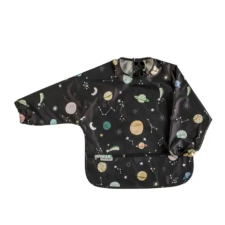 Long Sleeve Waterproof Bib - Planets