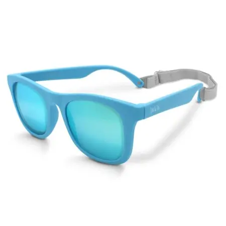 Jan & Jul Urban Xplorer Glasses Mirrored Aurora Lenses Sky Blue