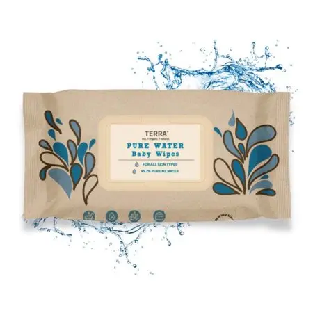 Terra Baby Wipes NZ Water - 70 Pack 20-31001 9421903020703 tjskids.com