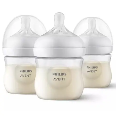 Avent - Natural Wide Neck Baby Bottle 4oz 3 Pack PASCY90003 075020092779 tjskids.com