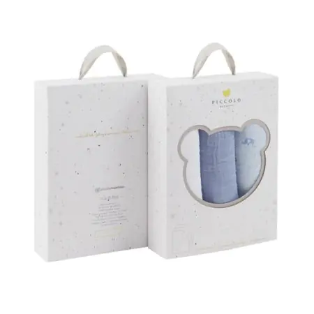 Piccolo Bambino Muslin Swaddle 3 Pack - Blue