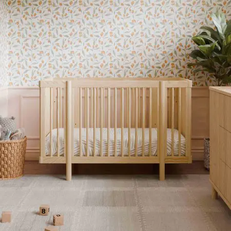 BABYLETTO POGO 8-IN-1 CONVERTIBLE CRIB NATURAL WALNUT