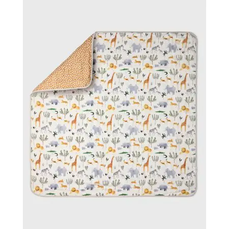 Loulou Lollipop Muslin Quilt - Safari Jungle