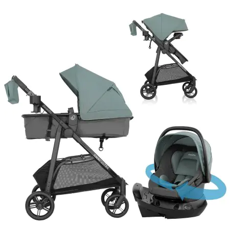 Omni Ultra Travel System with Revolve180 LiteMax NXT - Pacific Green