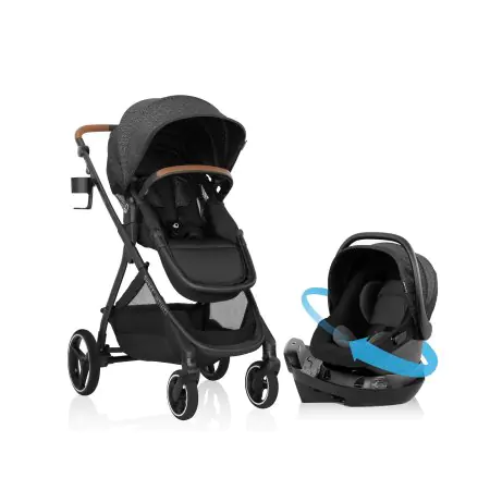 Shyft Intuiti+ Travel System with Revolve180 LiteMax NXT - Black Shale