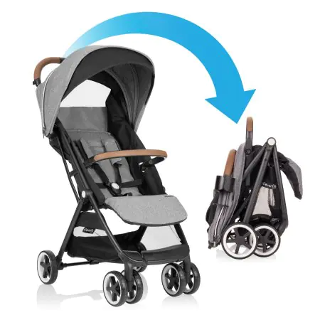 GOLD Otto Self-Folding Lightweight Stroller - Moonstone