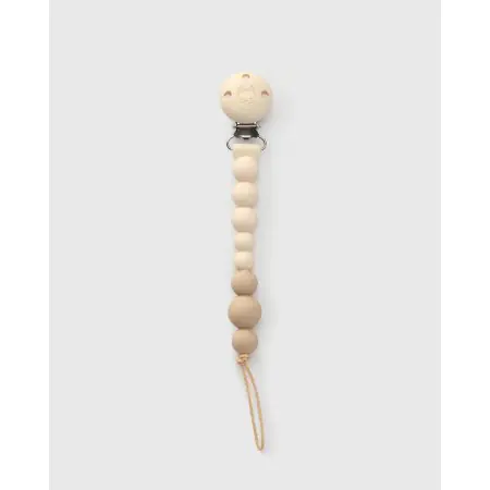 Loulou Lollipop Pacifier Clip - OneC - Coconut Milk