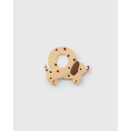 Loulou Lollipop Silicone Teether - Pretzel Dog