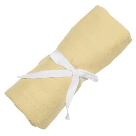 Perlimpinpin Cotton Muslin Swaddle - Lemon