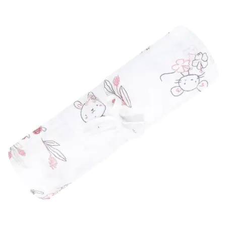 PERLIMPINPIN COTTON MUSLIN SWADDLE - BUNNIES