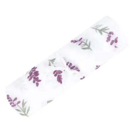 PERLIMPINPIN COTTON MUSLIN SWADDLE - LAVENDER