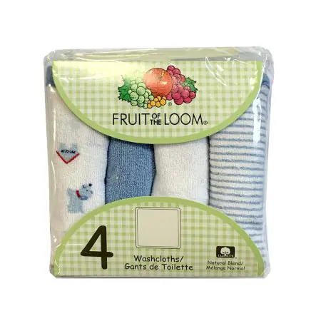 Fruit of the Loom Wash Cloths - Pink