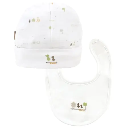 Kushies Follow Me | Hat & Bib Set - 6M