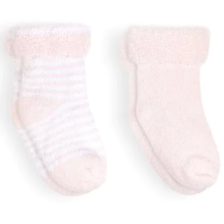 Kushies	2 Pack Terry Socks - Pink 3-6m	SK6700605 Tjskids.com