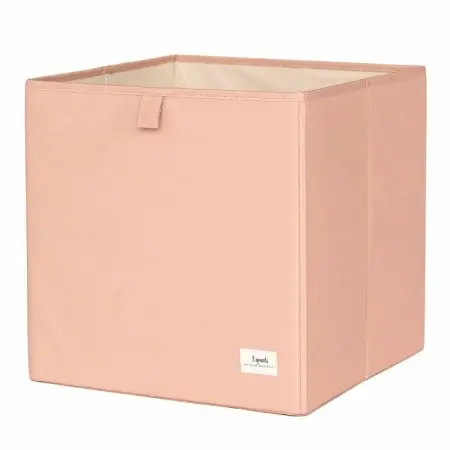3 Sprouts Recycled Fabric Storage Cube - Solid Clay