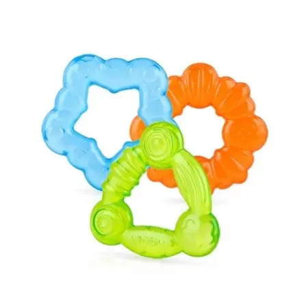 Nuby	3 Pack Ring Chill KoolSoother Teether	537169A 627972995761 Tjskids.com