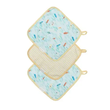 Loulou Lollipop Deluxe Washcloth 3 Pack - Kayak	WASHKYK 825754036965 Tjskids.com