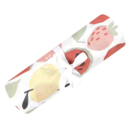 Perlimpinpin	 Cotton Muslin Blankets 48x48 - Fruits	MS35U-FR 775706594107 Tjskids.com