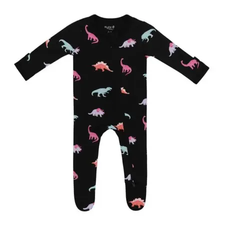 Kyte Baby Printed Zippered Footie - Midnight Roar Tjskids.com