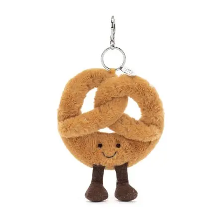 Jellycat Amuseable Pretzel Bag Charm A4PRETBC 670983158656 Tjskids.com
