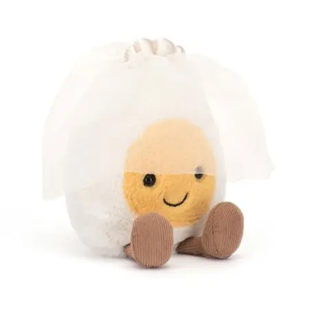 Jellycat	Amuseables Boiled Egg Bride	A6BEBR 670983153699 Tjskids.com 
 