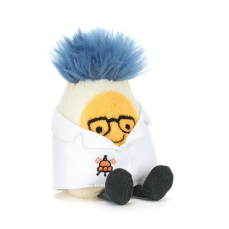 Jellycat Amuseables Boiled Egg in Scientist Outfit	A6BERS	670983166316 Tjskids.com