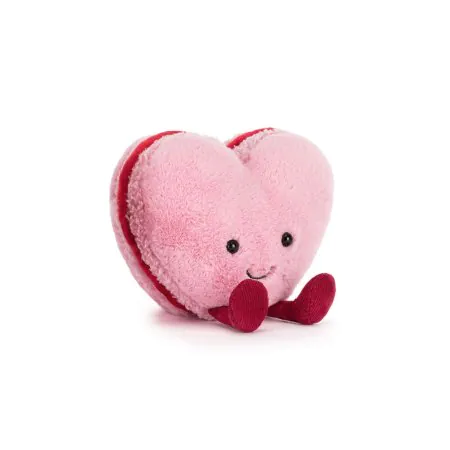 Jellycat Amuseables Colette Pink Heart Macaron	A4MACHP 670983165777 Tjskids.com