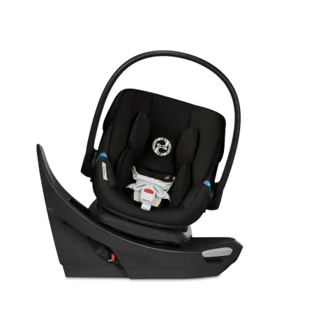 Cybex Aton G Swivel with Sensorsafe - Moon Black	524002643 4063846568581 Tjskids.com