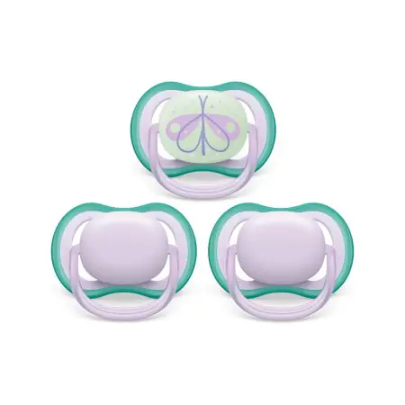Philips Avent Ultra Air Day and Night 3 Pack Pacifier 0 - 6 month