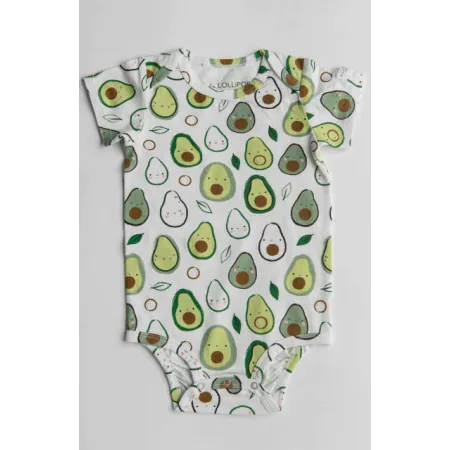 Short Sleeve Bodysuit - Avocado