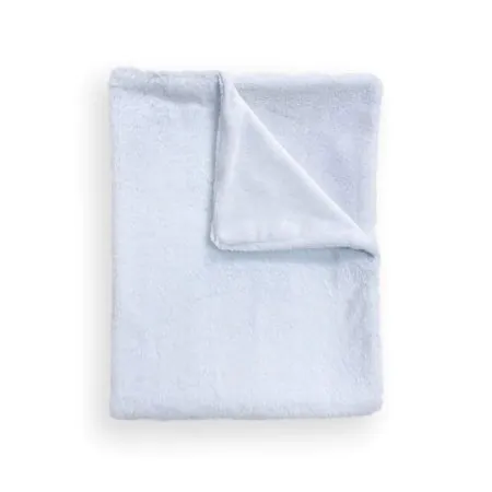 Piccolo Bambino	Baby Blanket Matte Faux Fur with Satin Trim - Blue PBB13-F31E3-BL	773299983773 Tjskids.com