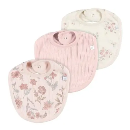 Just Born Baby Girl 3-Pack Bibs - PINK GCW60519	32633138850 Tjskids.com