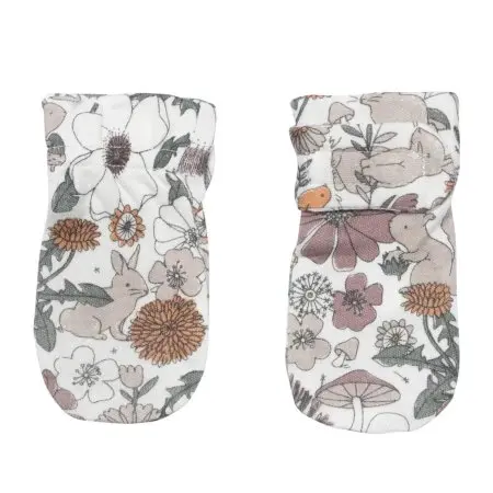 Perlimpinpin	Bamboo Scratch Mittens - Floral Patch	BB31614-Jardin-OS 775706589028 Tjskids.com
