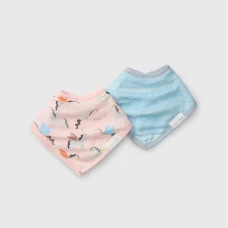 Loulou Lollipop Bandana Bib Set - 2 Pack - Unicorn Ballet	BIBUNB	825754046995 Tjskids.com