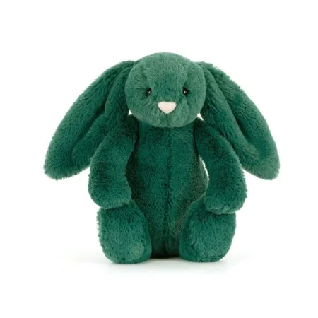 Jellycat Bashful Christmas Bunny 2025 - Teal	BASS6GRN Tjskids.com