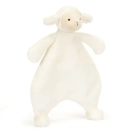 Jellycat	Bashful Lamb Comforter (RECYCLED FIBERS)	CMF4LAM 670983152098 Tjskids.com