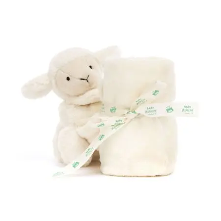 Jellycat	Bashful Lamb Soother (RECYCLED FIBERS)	STH4LAM 670983153323 Tjskids.com