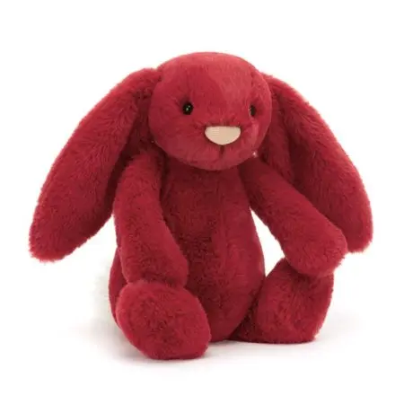 Jellycat Bashful Luxe Bunny Scarlett Original	BAS3SCA	670983155440 Tjskids.com