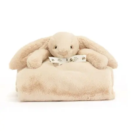 Jellycat	Bashful Luxe Bunny Willow Blankie (NEW & RECYCLED FIBERS)	BLNK4WIL 670983152135 Tjskids.com